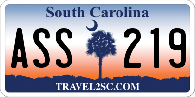 SC license plate ASS219