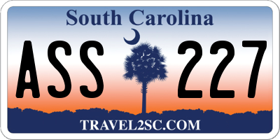 SC license plate ASS227