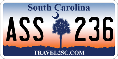 SC license plate ASS236