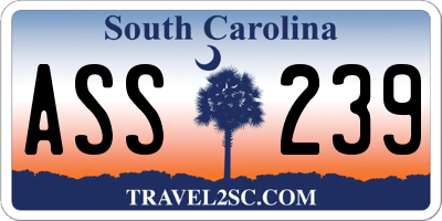 SC license plate ASS239