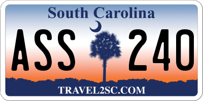 SC license plate ASS240