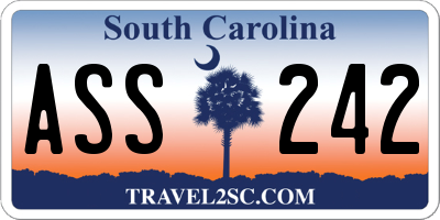 SC license plate ASS242
