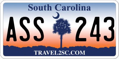 SC license plate ASS243