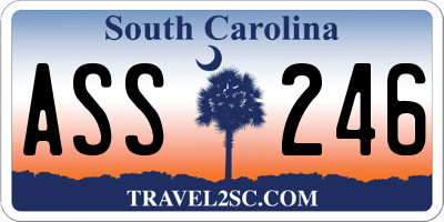 SC license plate ASS246