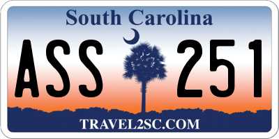 SC license plate ASS251