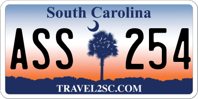 SC license plate ASS254