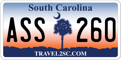 SC license plate ASS260