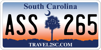 SC license plate ASS265