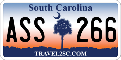 SC license plate ASS266