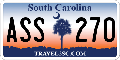 SC license plate ASS270