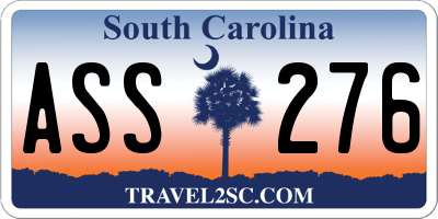 SC license plate ASS276