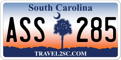 SC license plate ASS285
