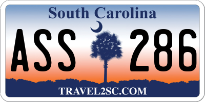 SC license plate ASS286