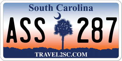 SC license plate ASS287