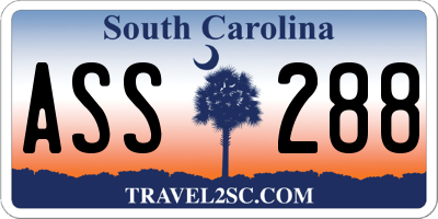 SC license plate ASS288