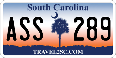 SC license plate ASS289
