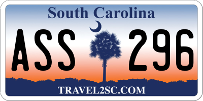 SC license plate ASS296