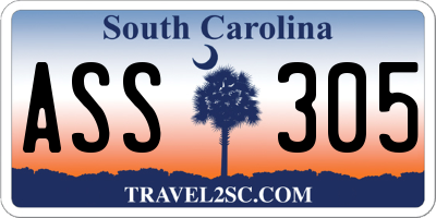 SC license plate ASS305