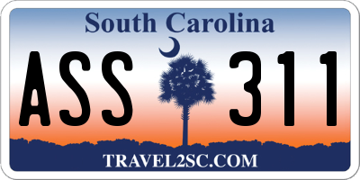SC license plate ASS311