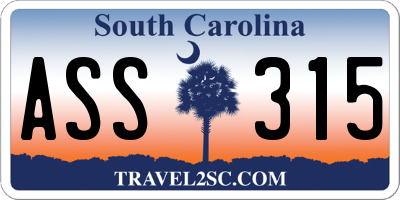 SC license plate ASS315