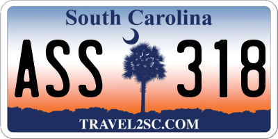 SC license plate ASS318