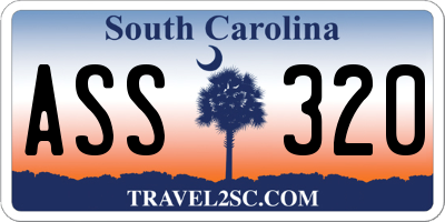 SC license plate ASS320