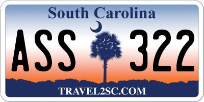 SC license plate ASS322