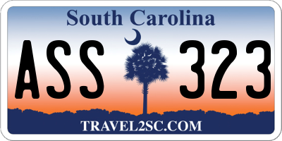 SC license plate ASS323