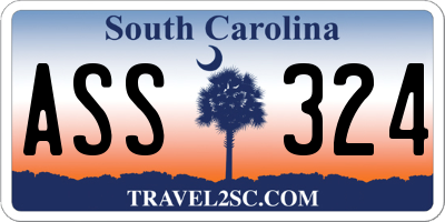 SC license plate ASS324