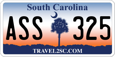 SC license plate ASS325
