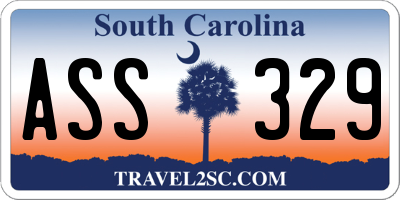 SC license plate ASS329