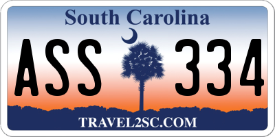 SC license plate ASS334