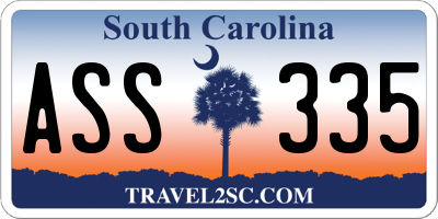 SC license plate ASS335