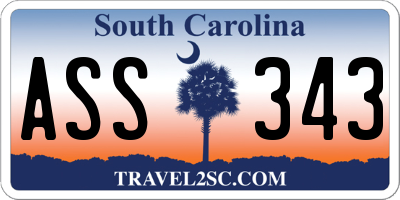 SC license plate ASS343