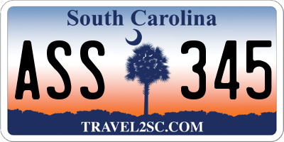 SC license plate ASS345