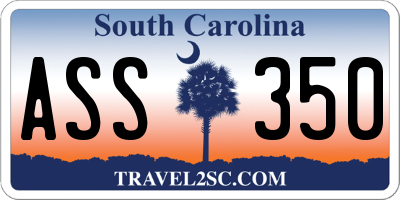SC license plate ASS350