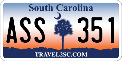 SC license plate ASS351