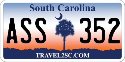 SC license plate ASS352