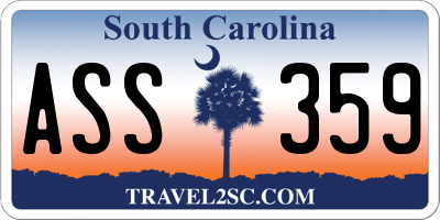 SC license plate ASS359