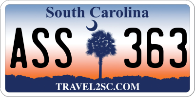 SC license plate ASS363