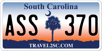 SC license plate ASS370