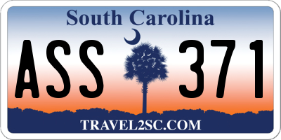 SC license plate ASS371