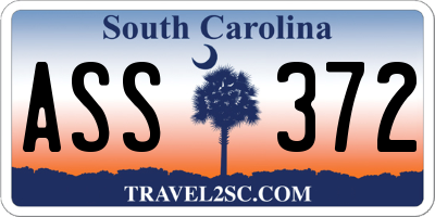 SC license plate ASS372