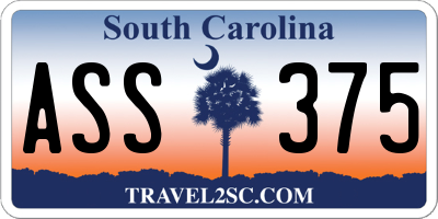 SC license plate ASS375