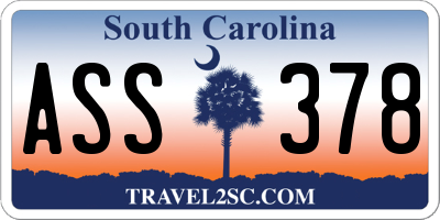 SC license plate ASS378