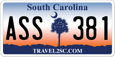 SC license plate ASS381