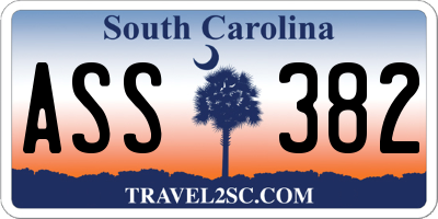SC license plate ASS382