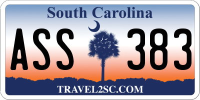 SC license plate ASS383