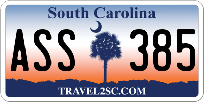 SC license plate ASS385