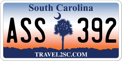 SC license plate ASS392